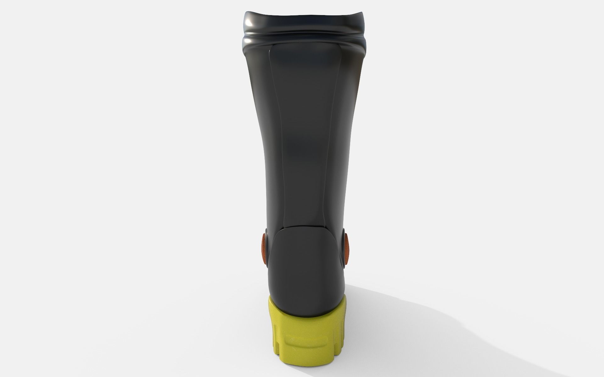 Gumboots-Worker Boots Low-poly 3D model_12