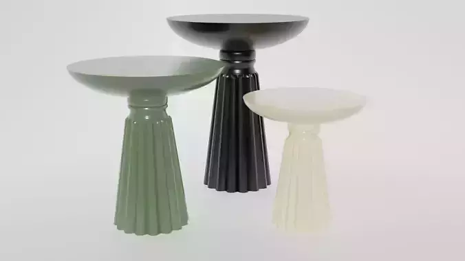 Modern triple side table 