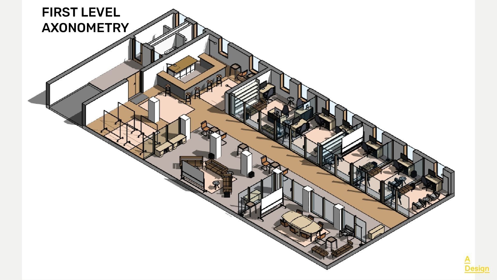 Coworking - Revit 3D model_2