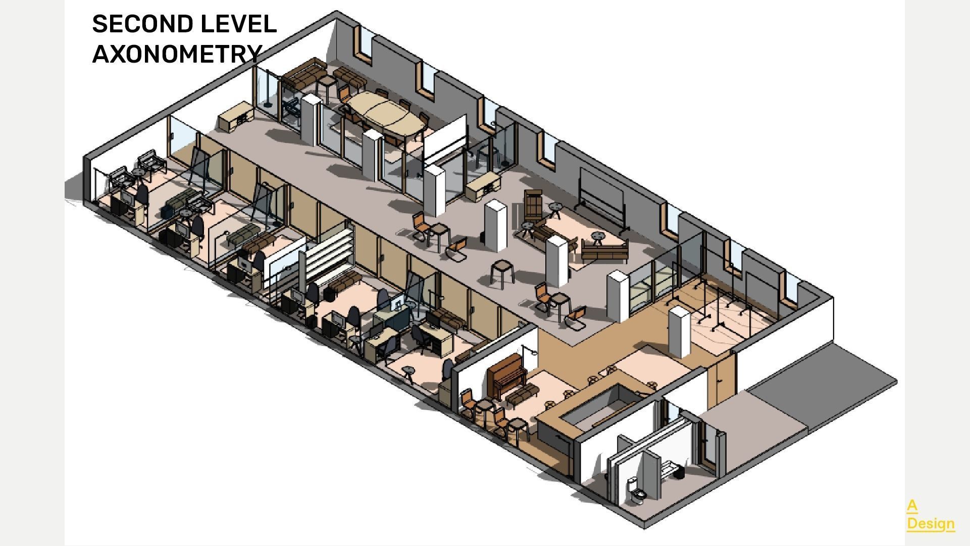Coworking - Revit 3D model_3