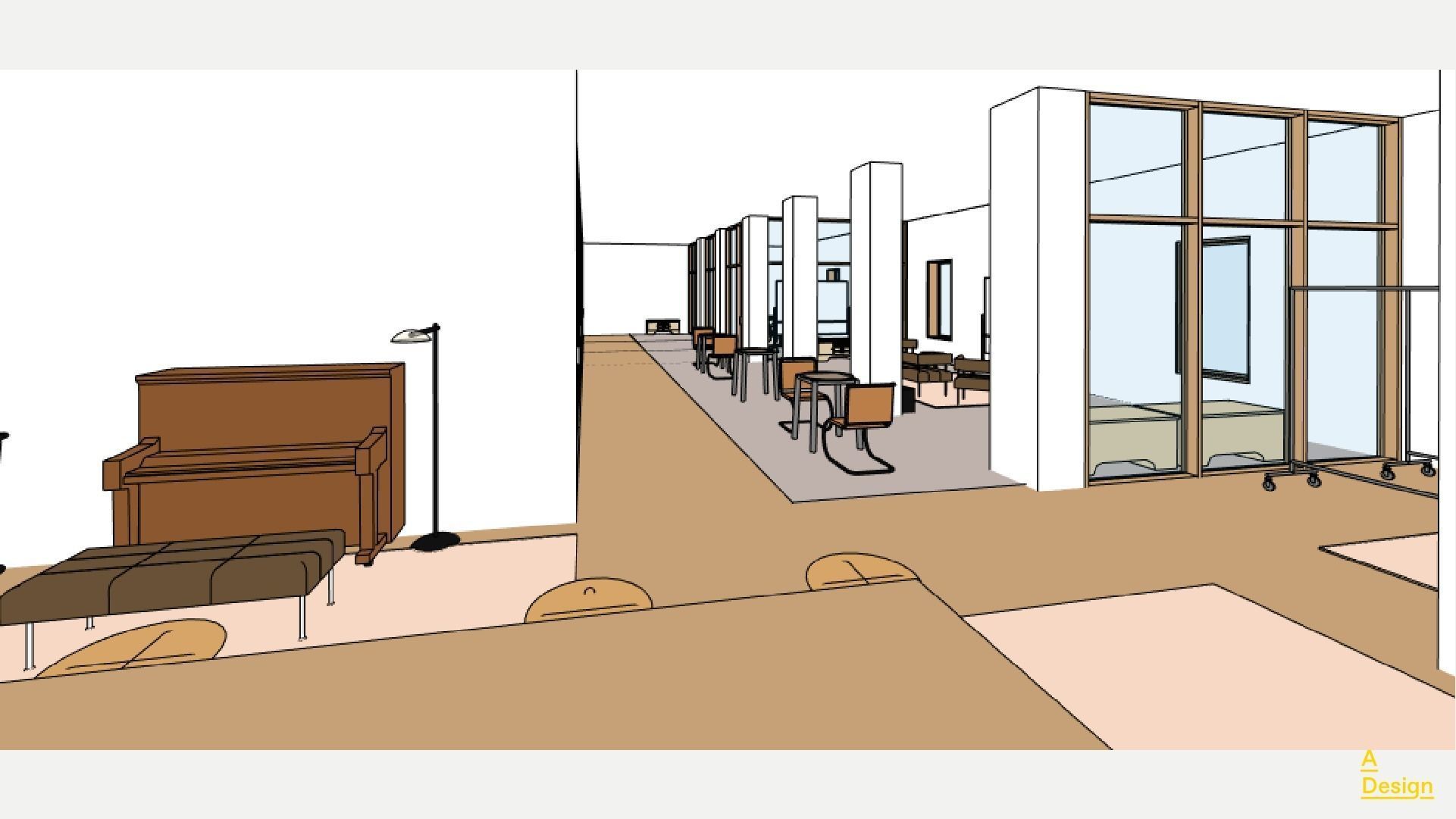 Coworking - Revit 3D model_7