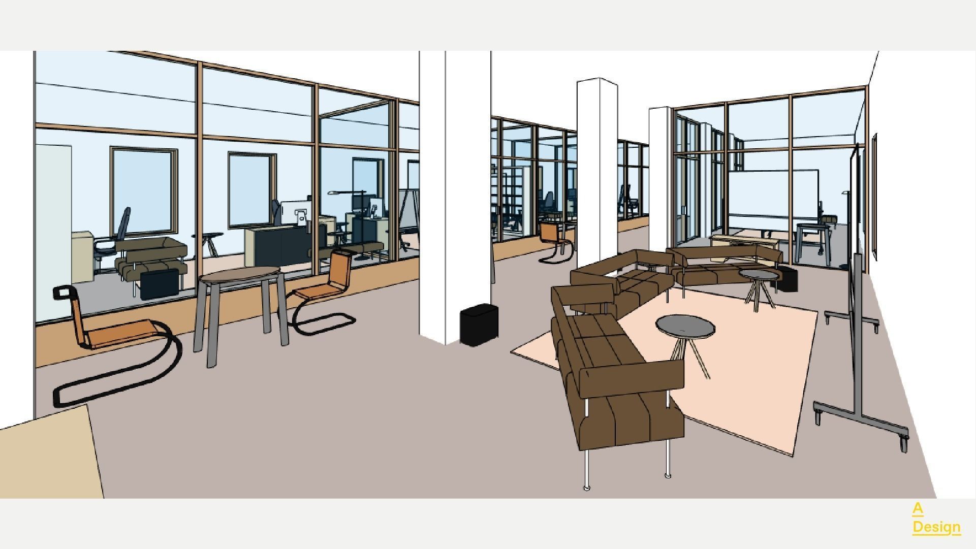 Coworking - Revit 3D model_6