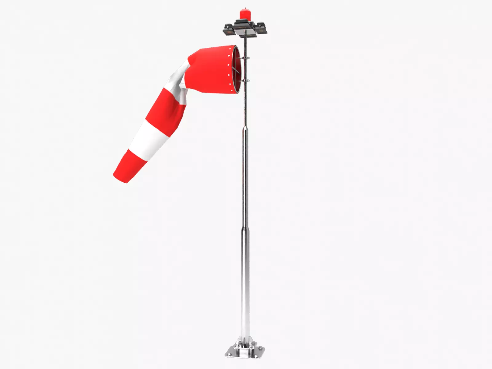 Windsock wind sock on pole 3D model