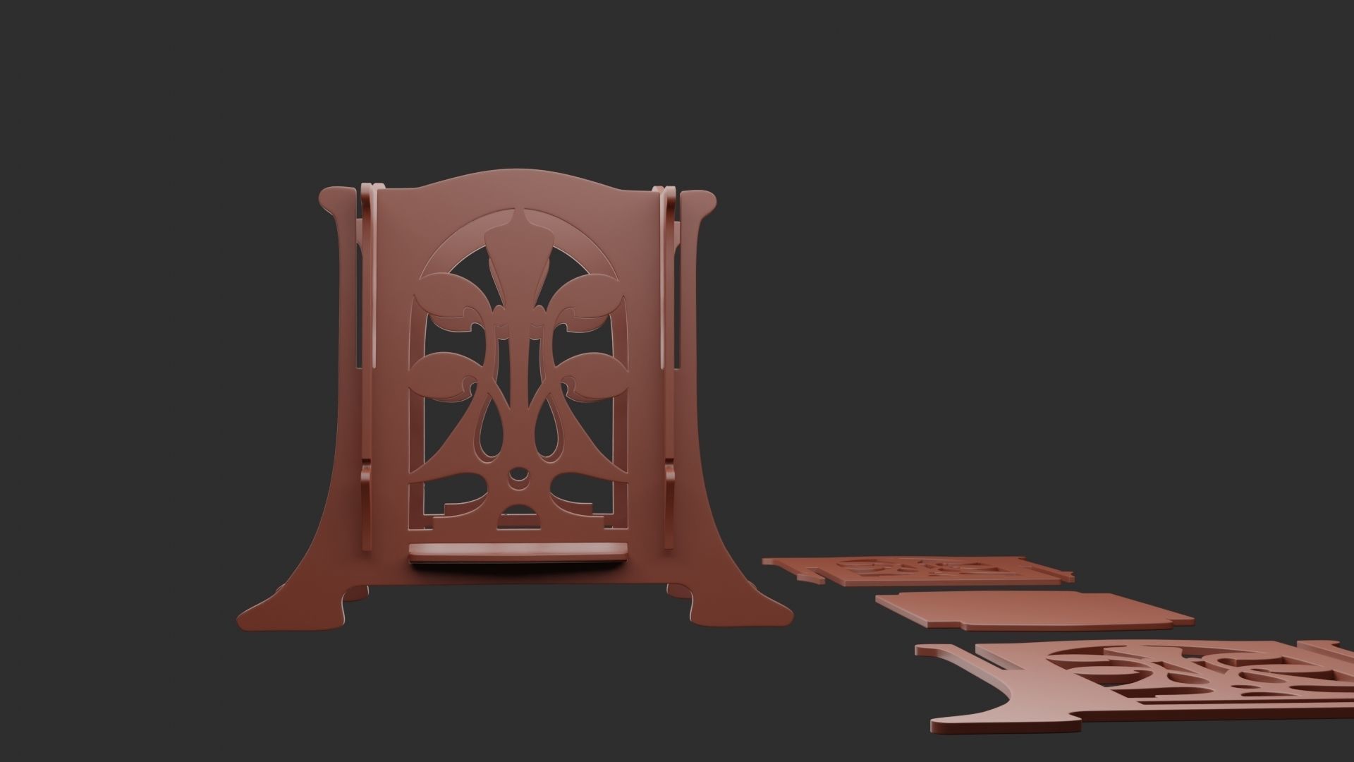 Puzzle - Open Wooden Crate Box 3D print model_2