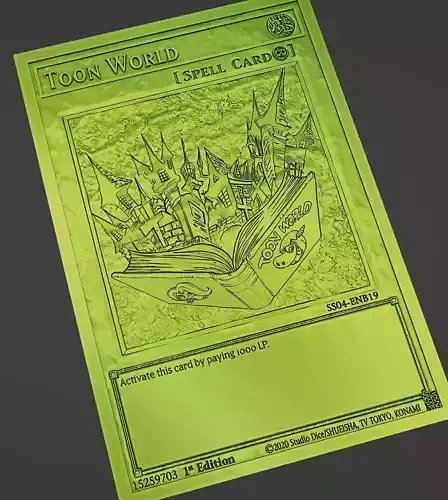 toon world - yugioh 3D print model