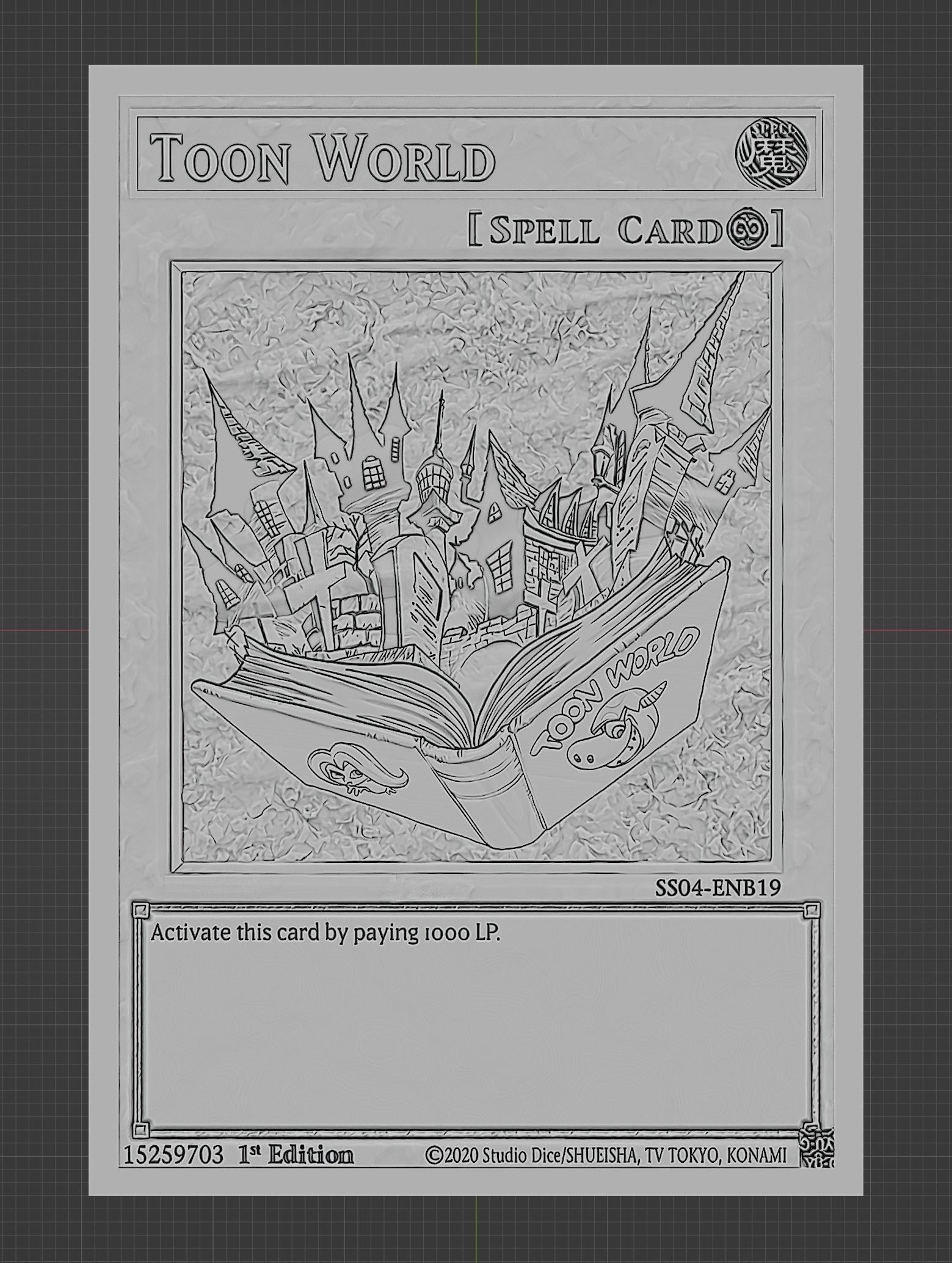 toon world - yugioh 3D print model_2