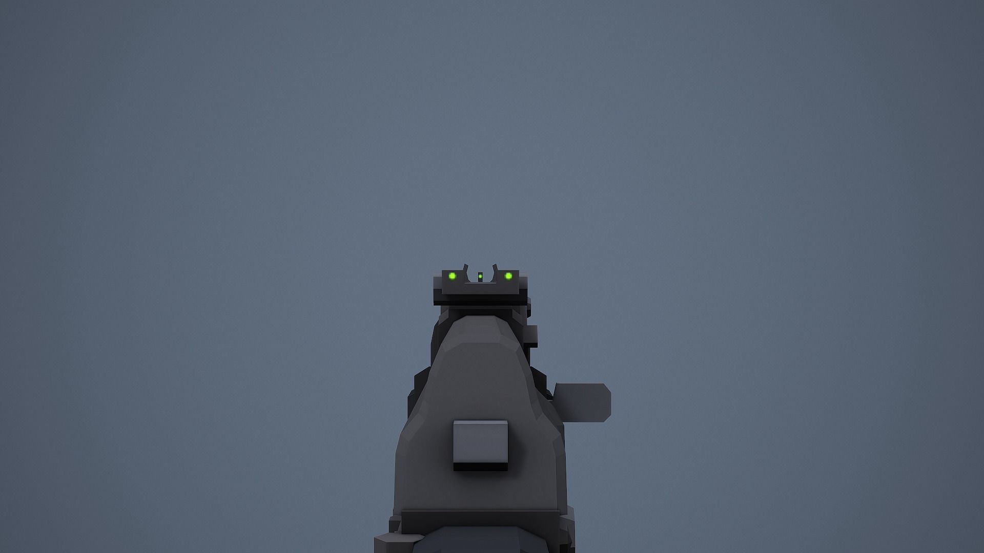 Stylized AK-102 Low Poly Game Ready Low-poly 3D model_10