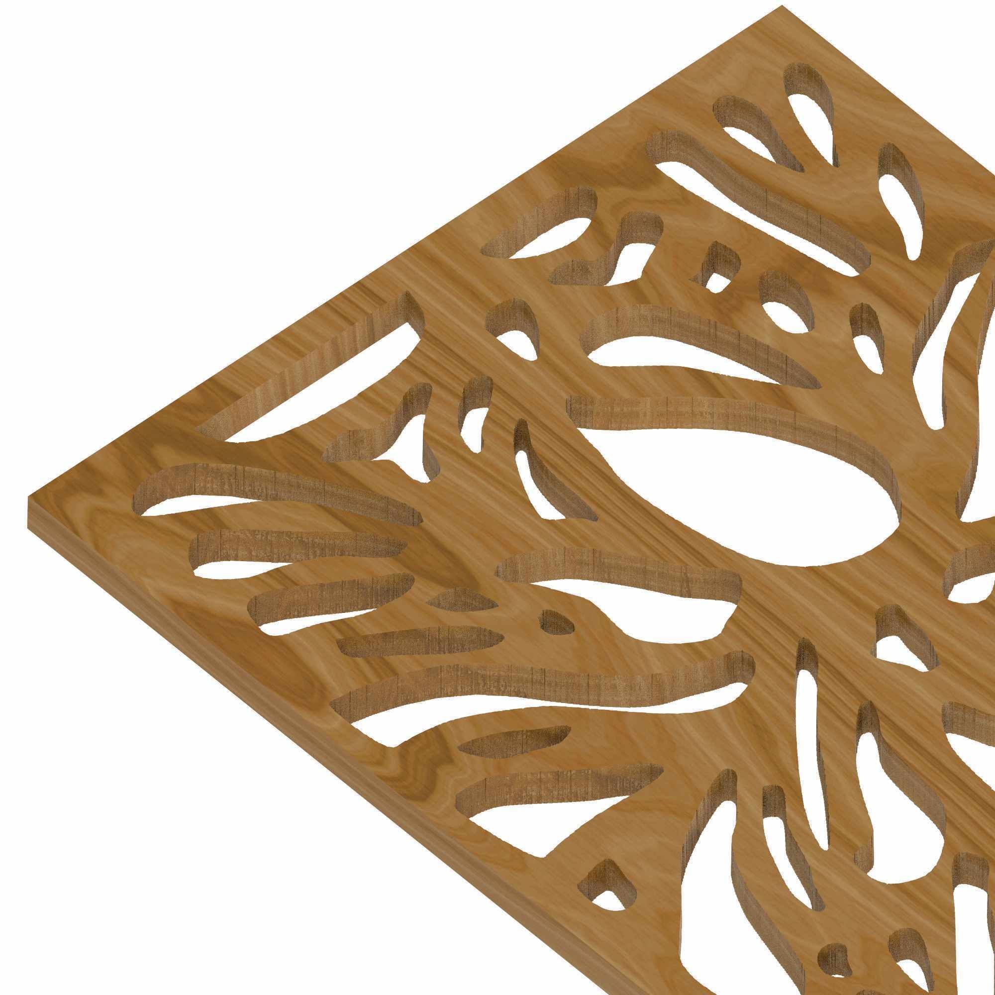 Decorative panel STL 3D model_1