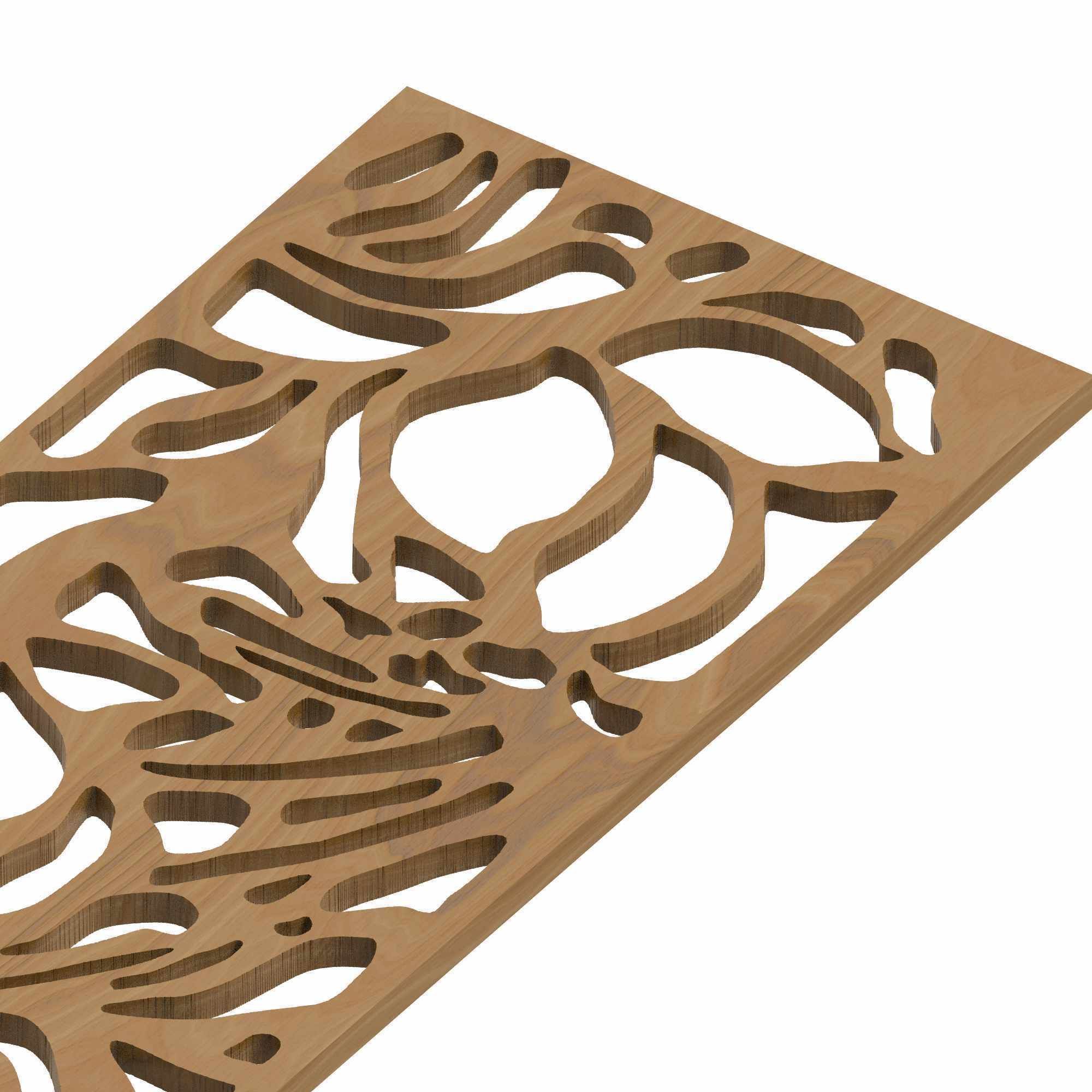 Decorative panel STL 3D model_2