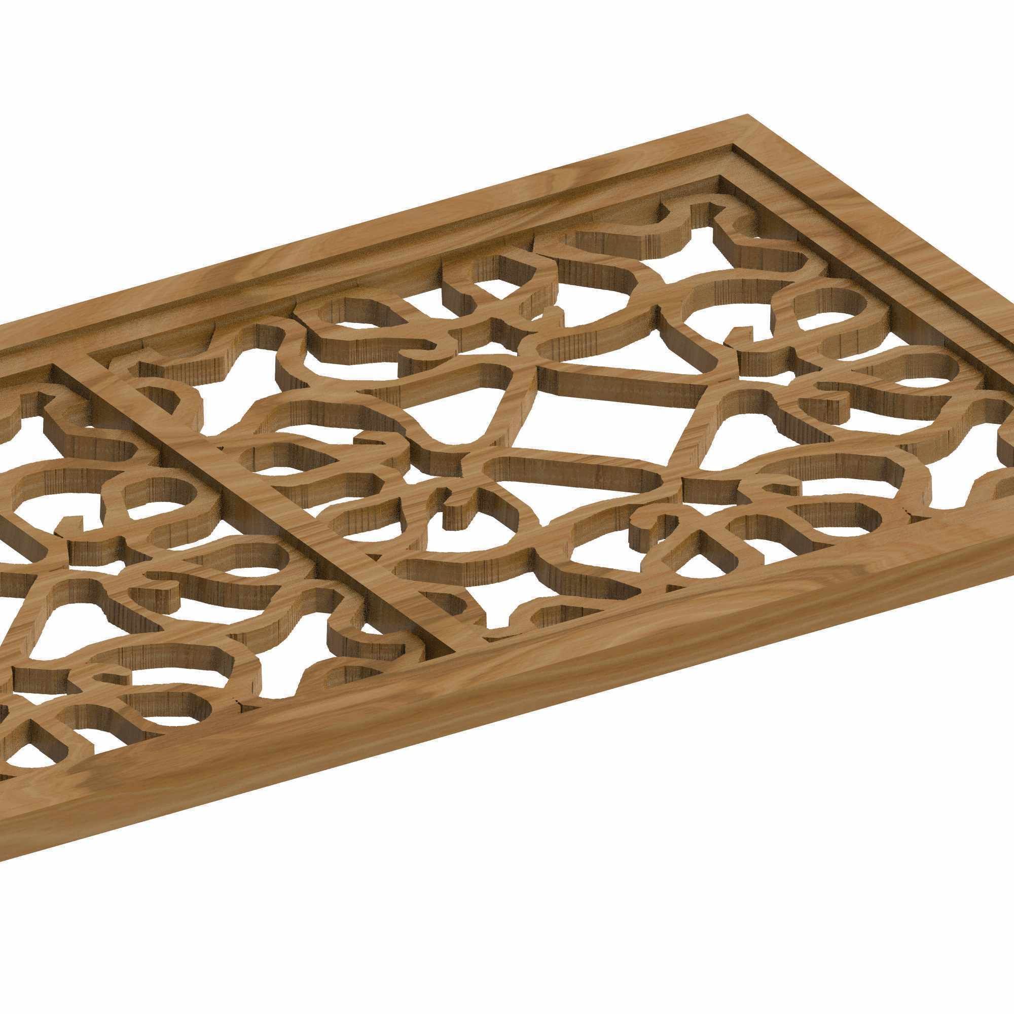 Decorative panel STL 3D model_2