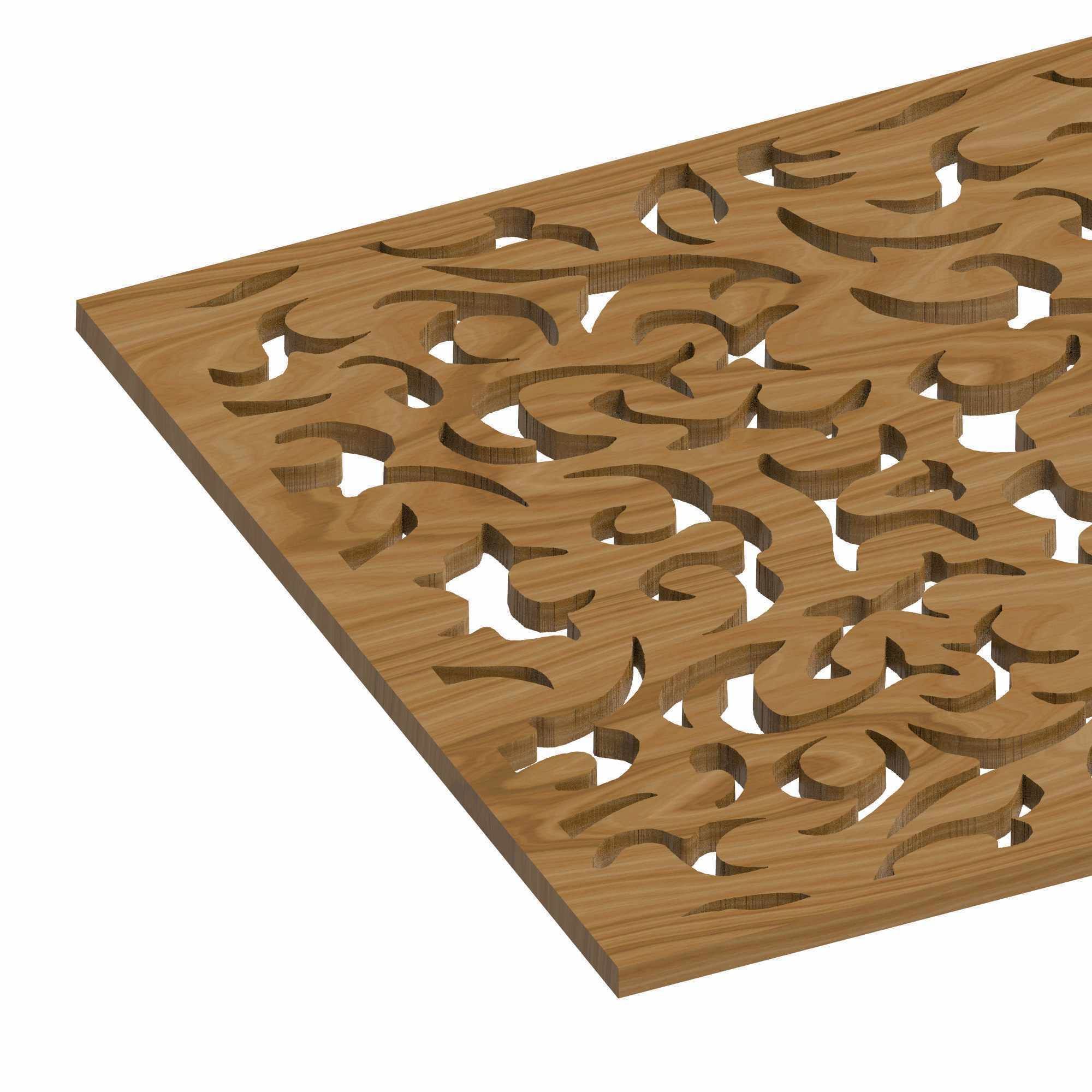Decorative panel STL 3D model_2