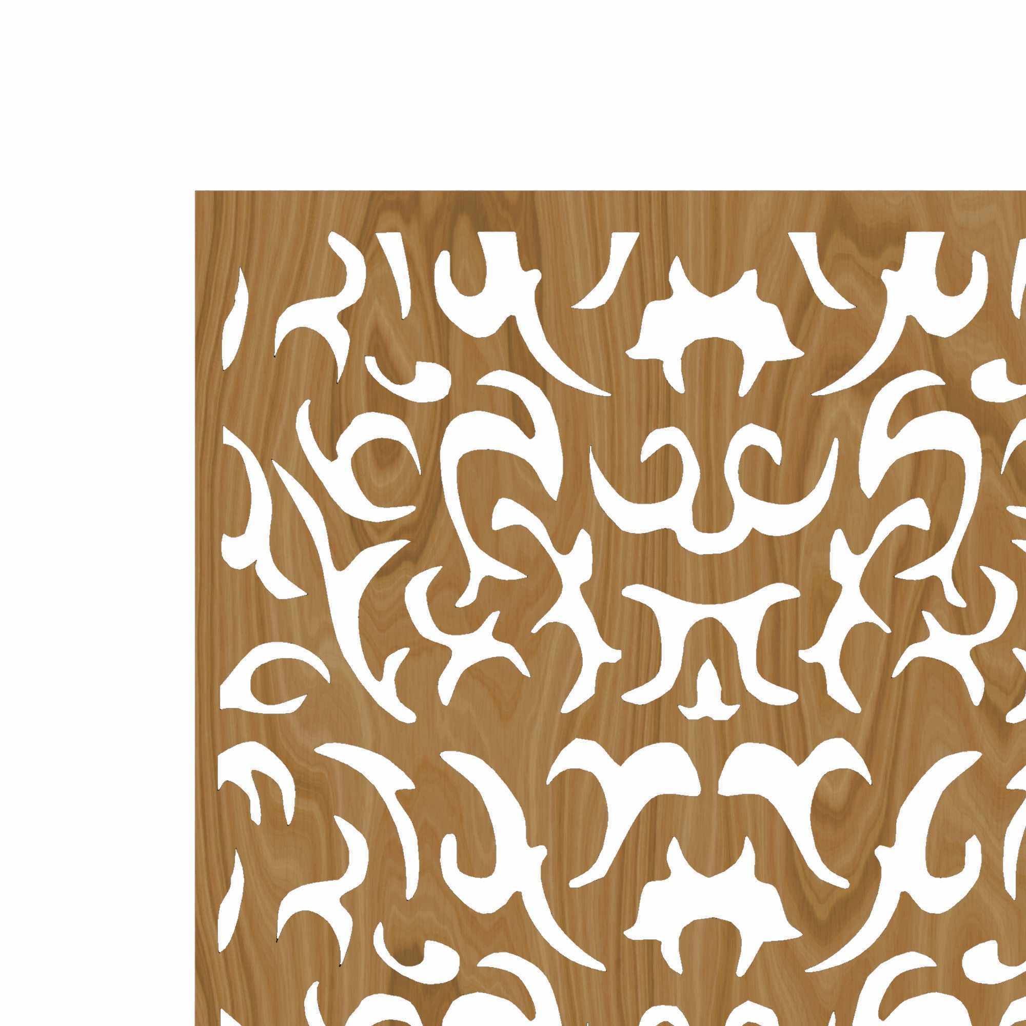 Decorative panel STL 3D model_1