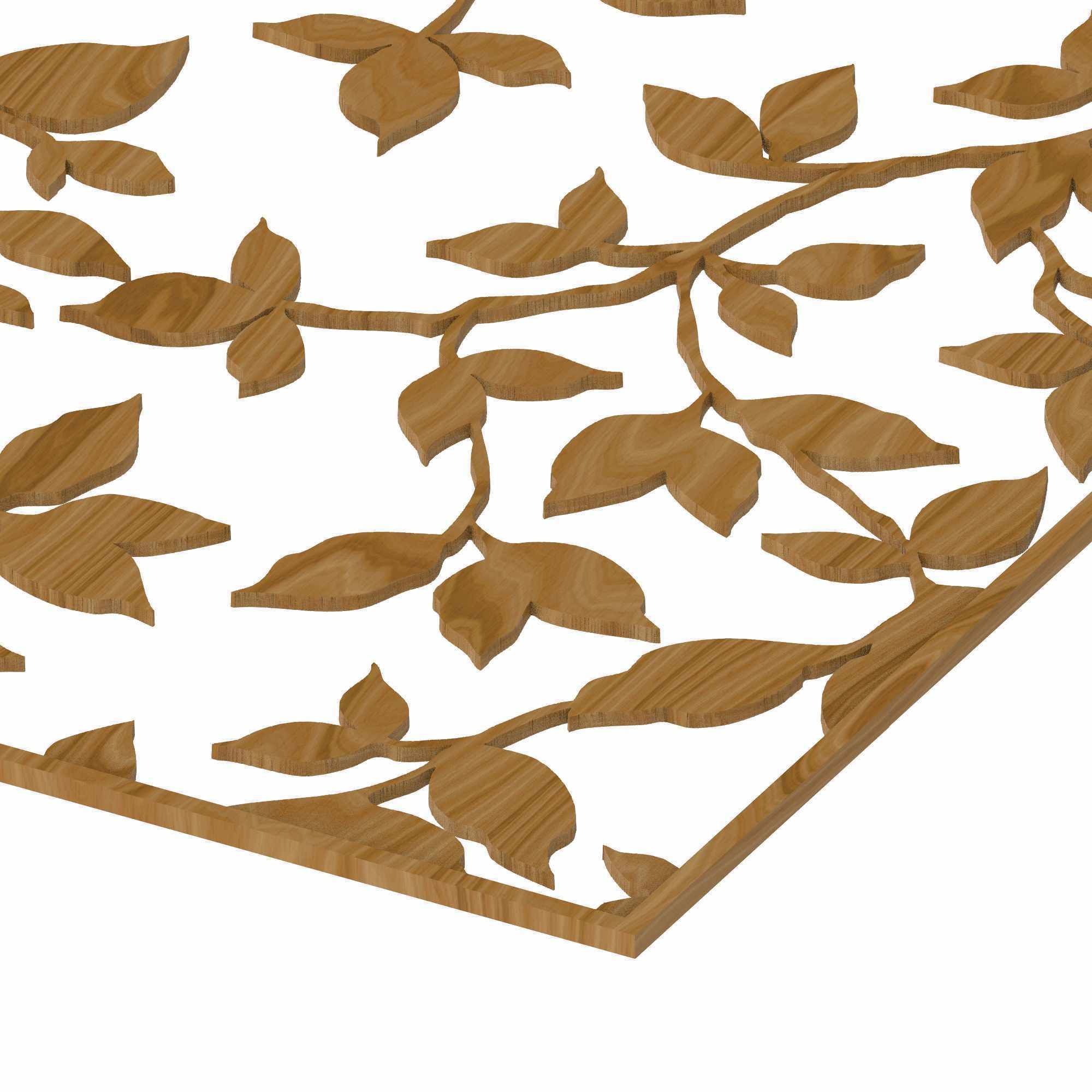 Decorative panel STL 3D model_3