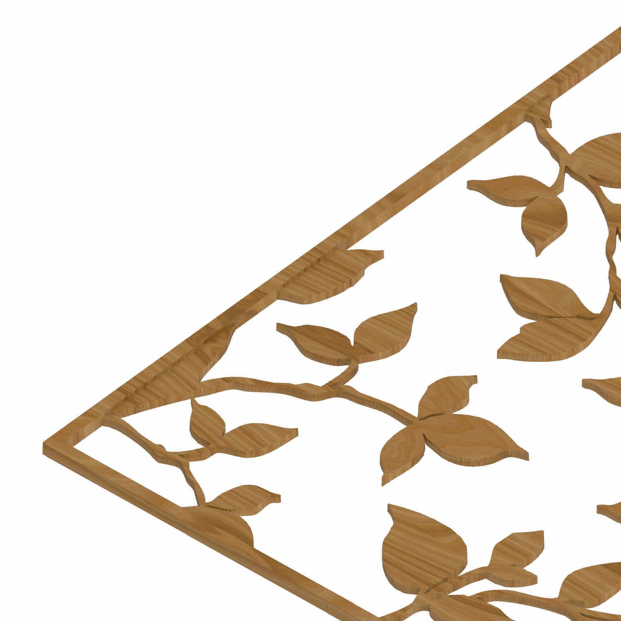 Decorative panel STL 3D model_2