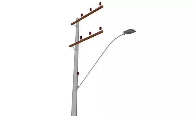 Concrete Lamp Post - Light Pole - Light Post - Street Light 32