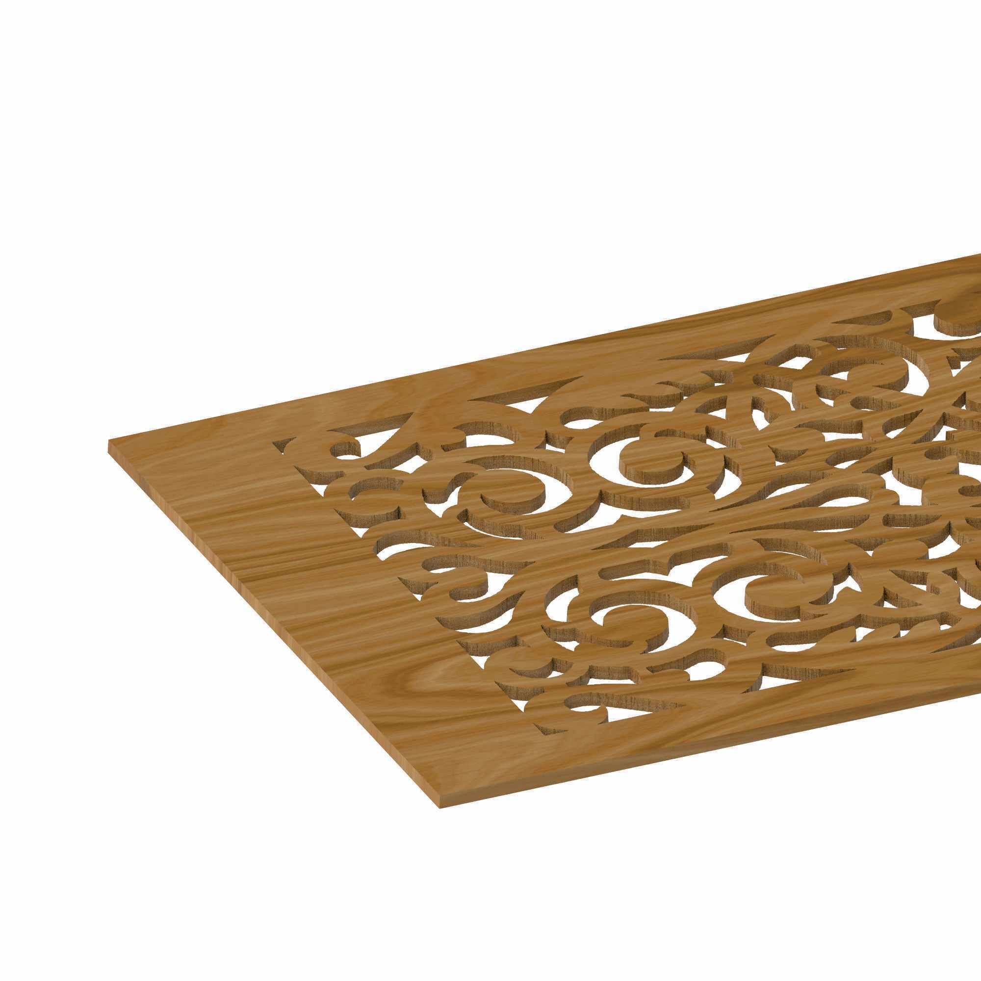 Decorative panel STL 3D model_2