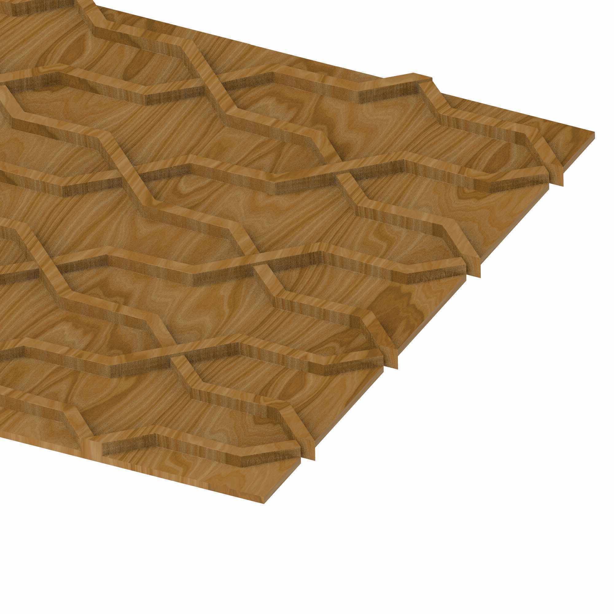 Decorative panel STL 3D model_2