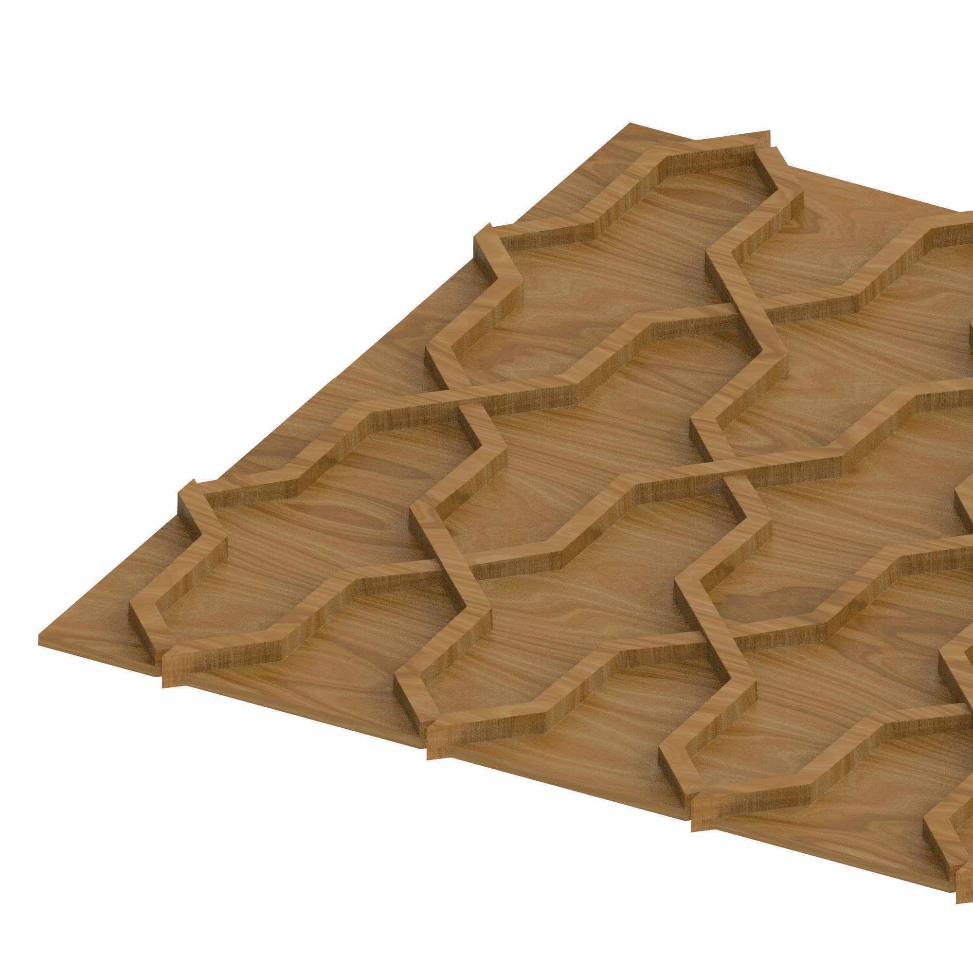 Decorative panel STL 3D model_1