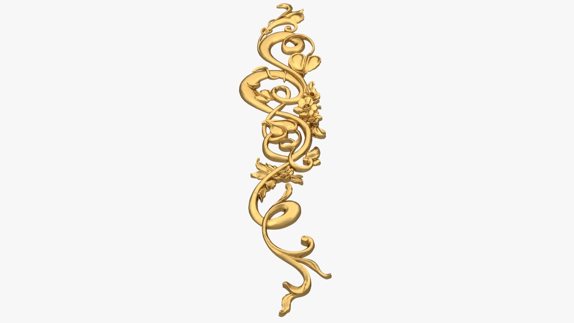 Classic decor ornament 201 3D model_3