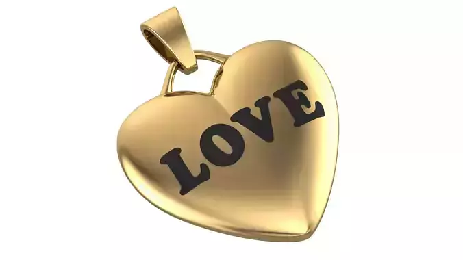 Love Pendant 3D print model