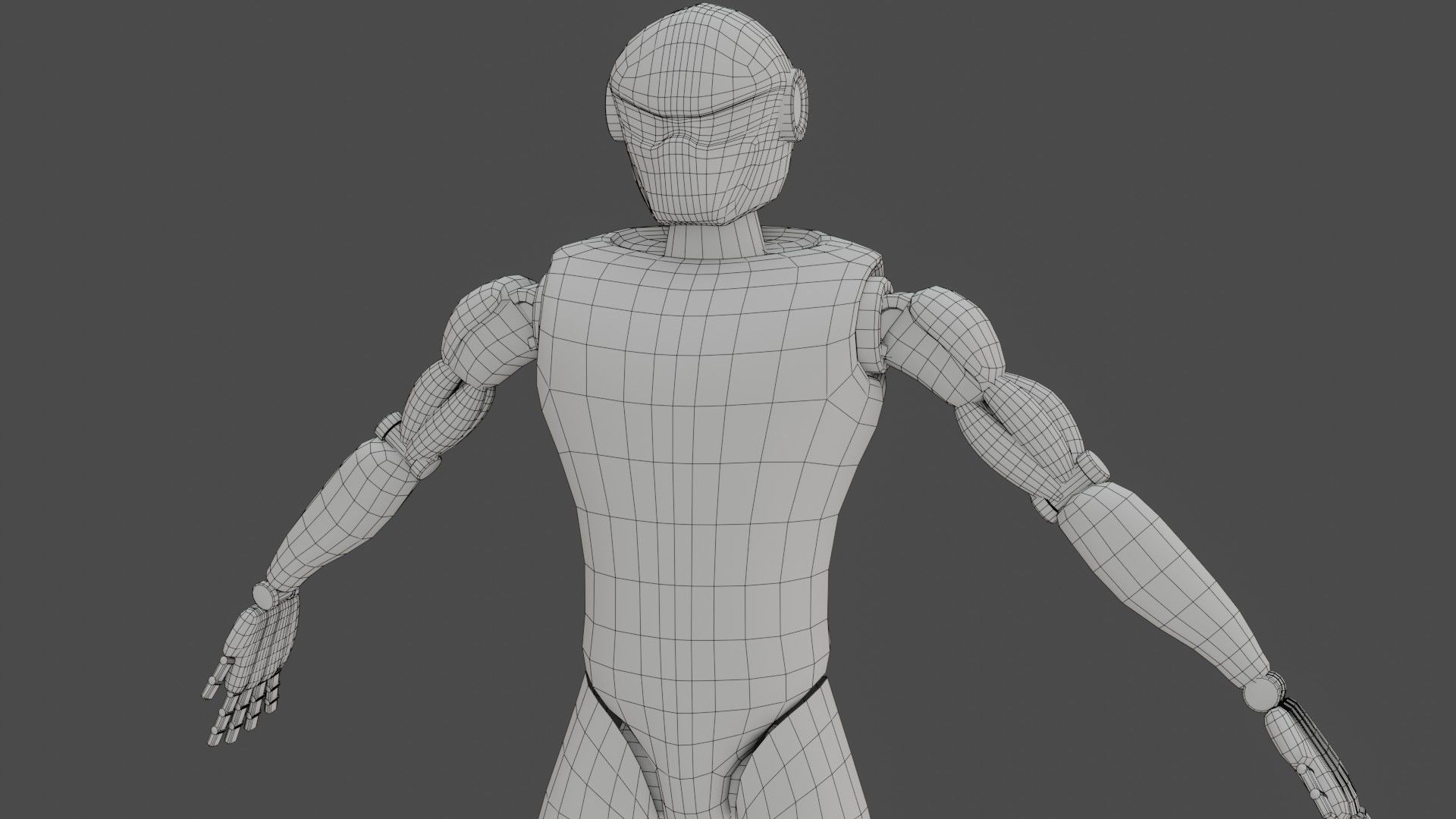 Sci-Fi Cyborg - Game Ready PBR Low-poly 3D model_18