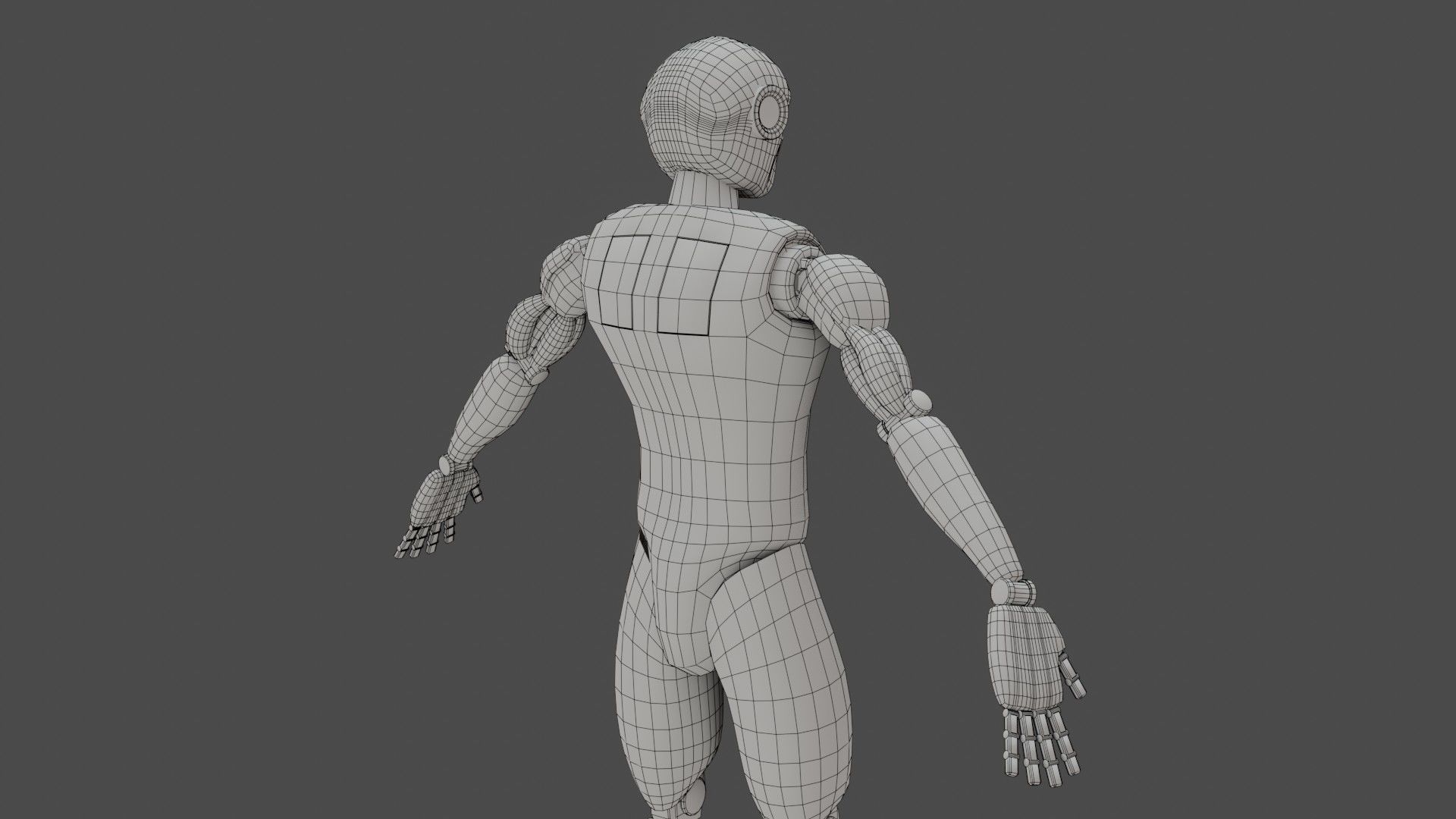 Sci-Fi Cyborg - Game Ready PBR Low-poly 3D model_21