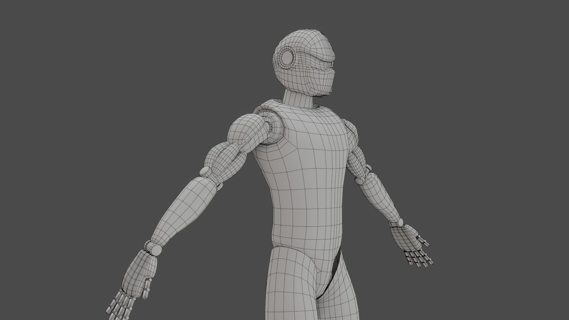 Sci-Fi Cyborg - Game Ready PBR Low-poly 3D model_20