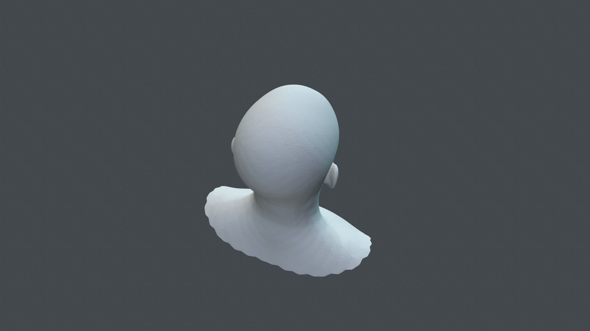 Male Head High-Poly Version 3D model_9