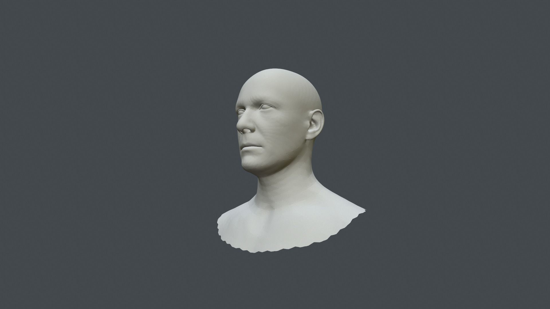 Male Head High-Poly Version 3D model_5