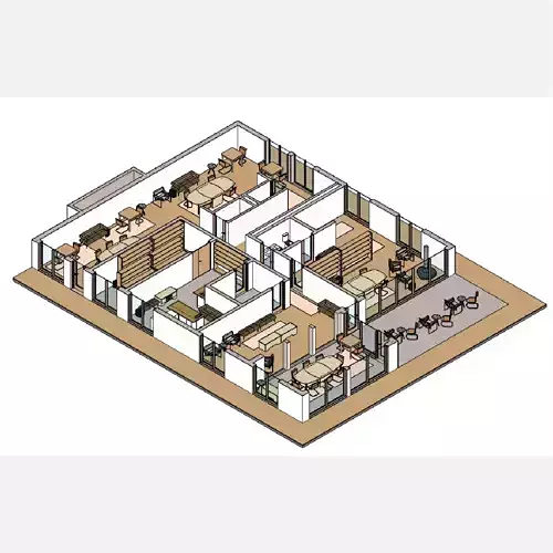 Restaurant - Revit 3D model