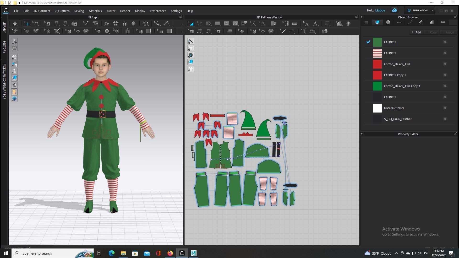 Elf clothes 3D model_5