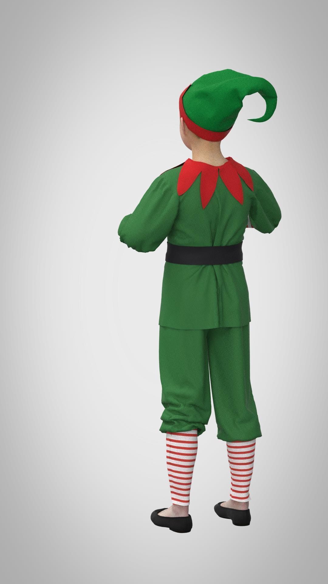 Elf clothes 3D model_1