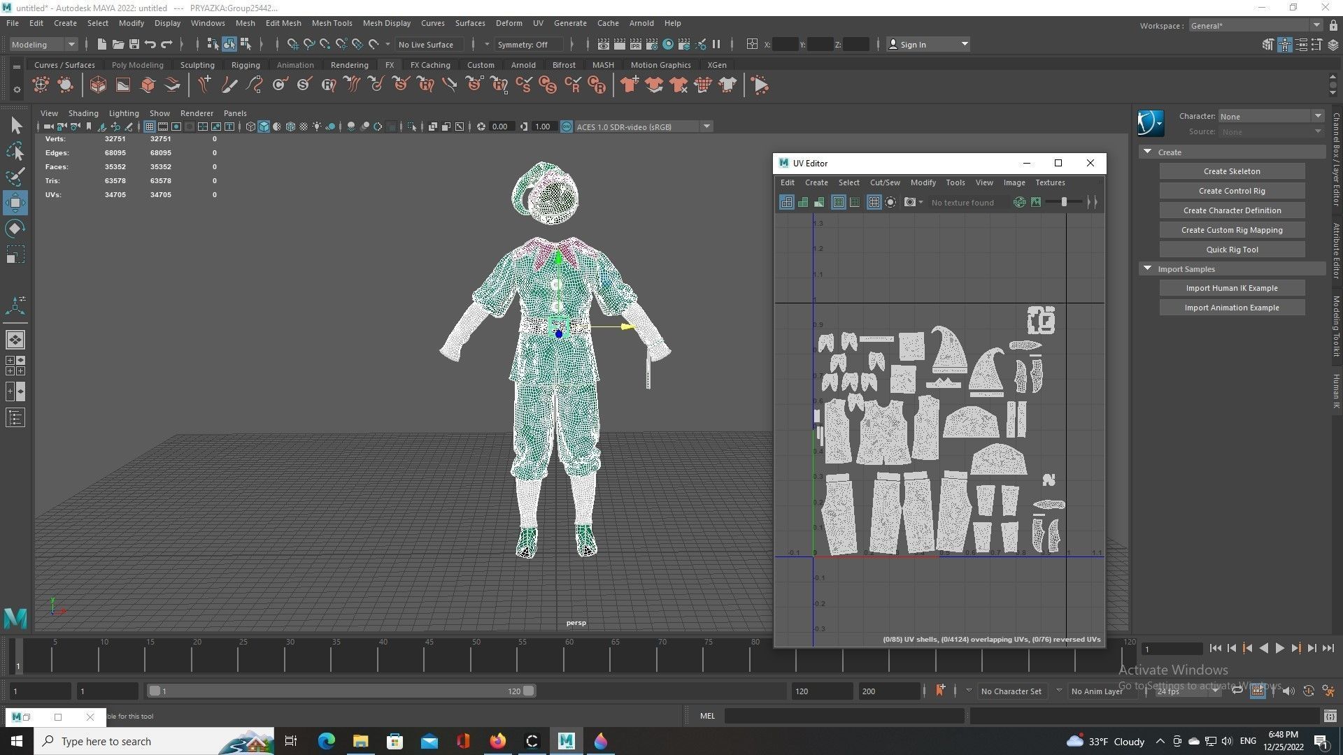 Elf clothes 3D model_6