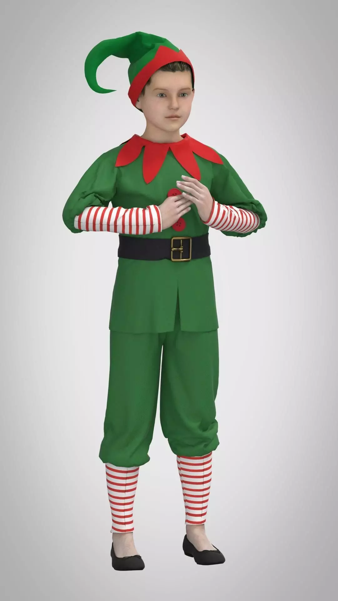 Elf clothes 3D model_0