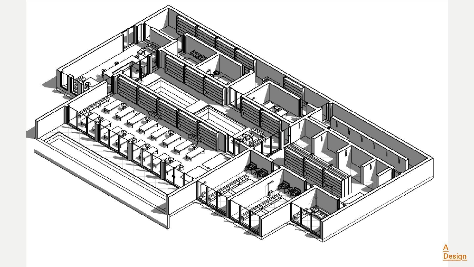 Spa - Revit model 3D model_8