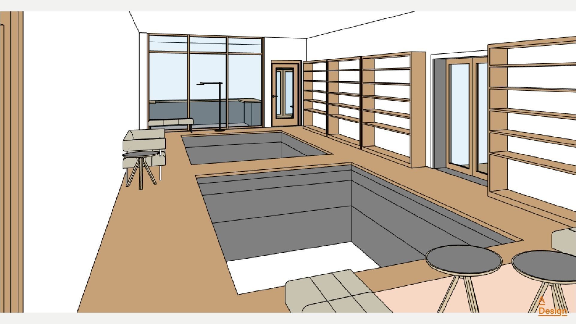 Spa - Revit model 3D model_6