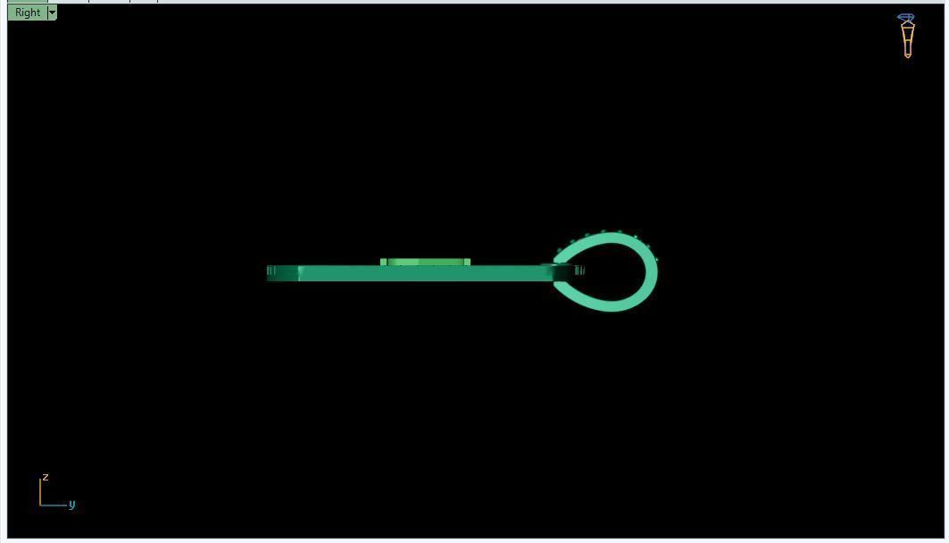 Latter Y Pendant 3d Model  3D print model_3