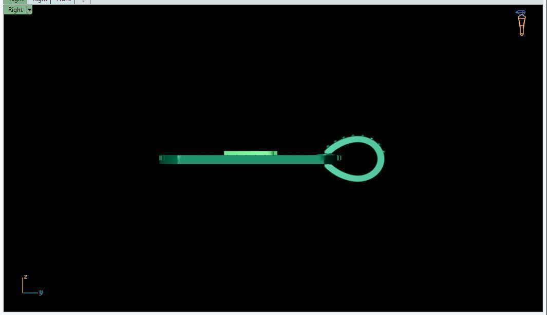 Latter W Pendant 3d Model 3D print model_2