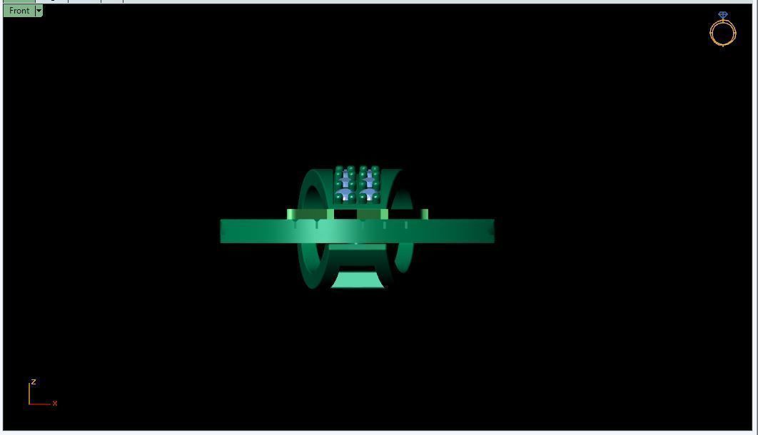 Latter W Pendant 3d Model 3D print model_3