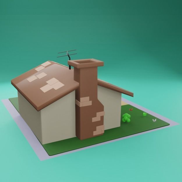 House Free low-poly 3D model_4