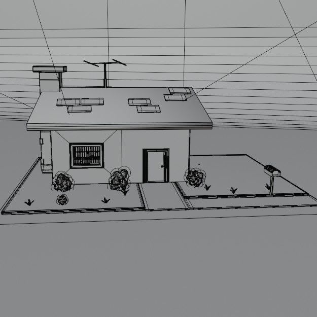 House Free low-poly 3D model_7