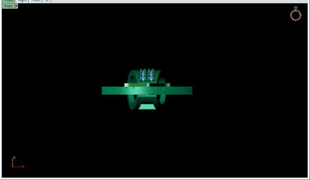 Latter V Pendant 3d Model 3D print model_3