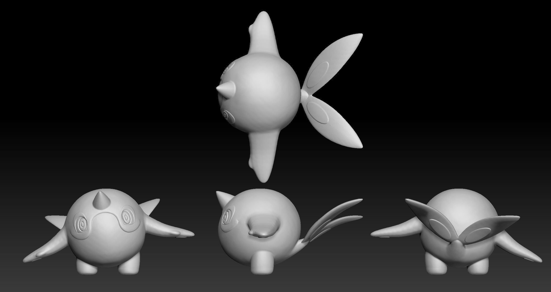 Pokemon Cetoddle Cetitan 3D print model_1