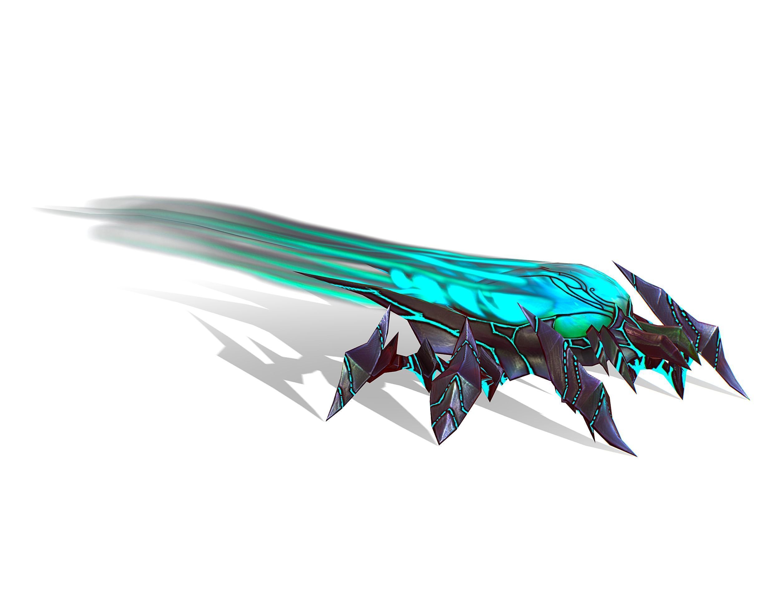 animated mystical neon beetle Low-poly 3D model_41