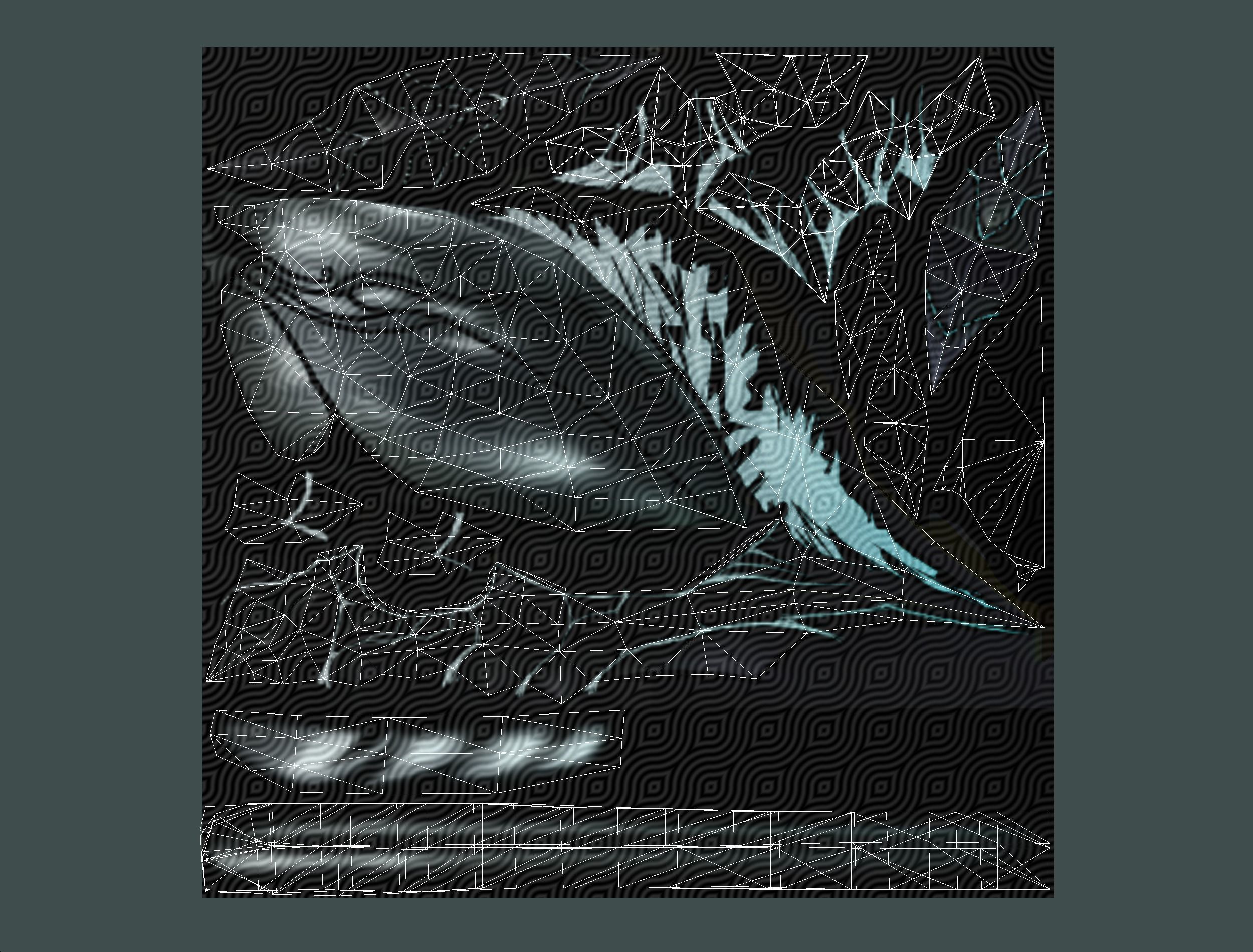 animated mystical neon beetle Low-poly 3D model_51