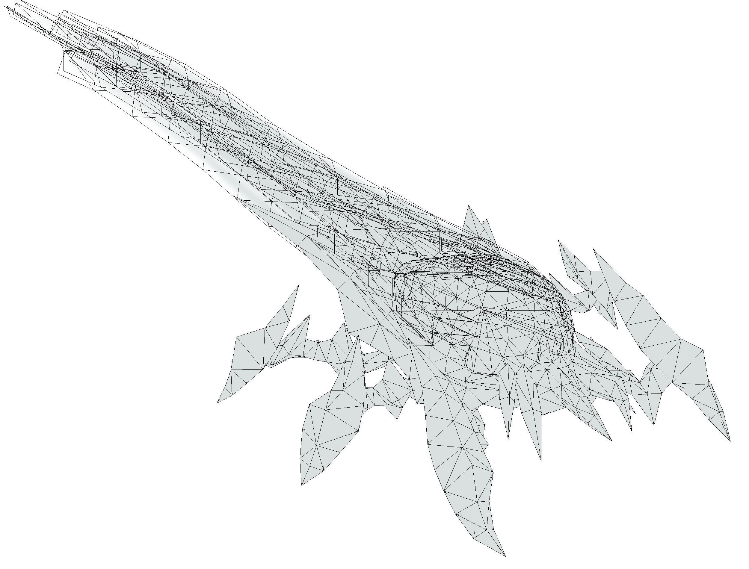 animated mystical neon beetle Low-poly 3D model_50