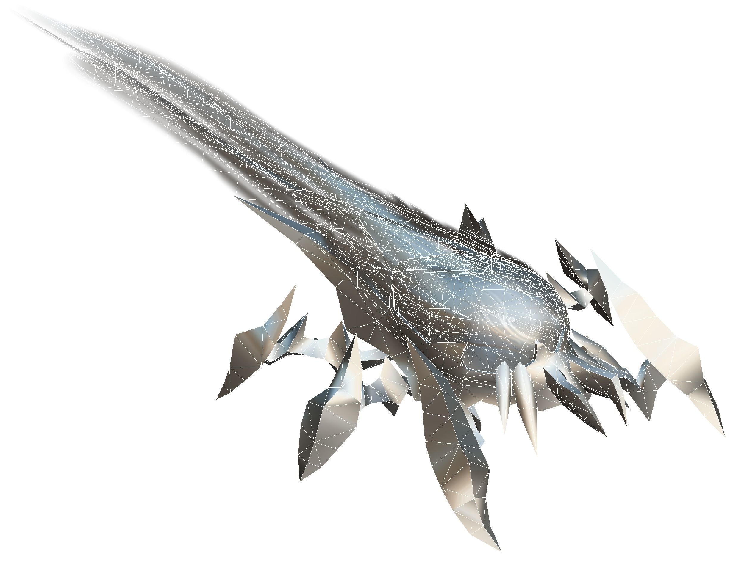 animated mystical neon beetle Low-poly 3D model_48