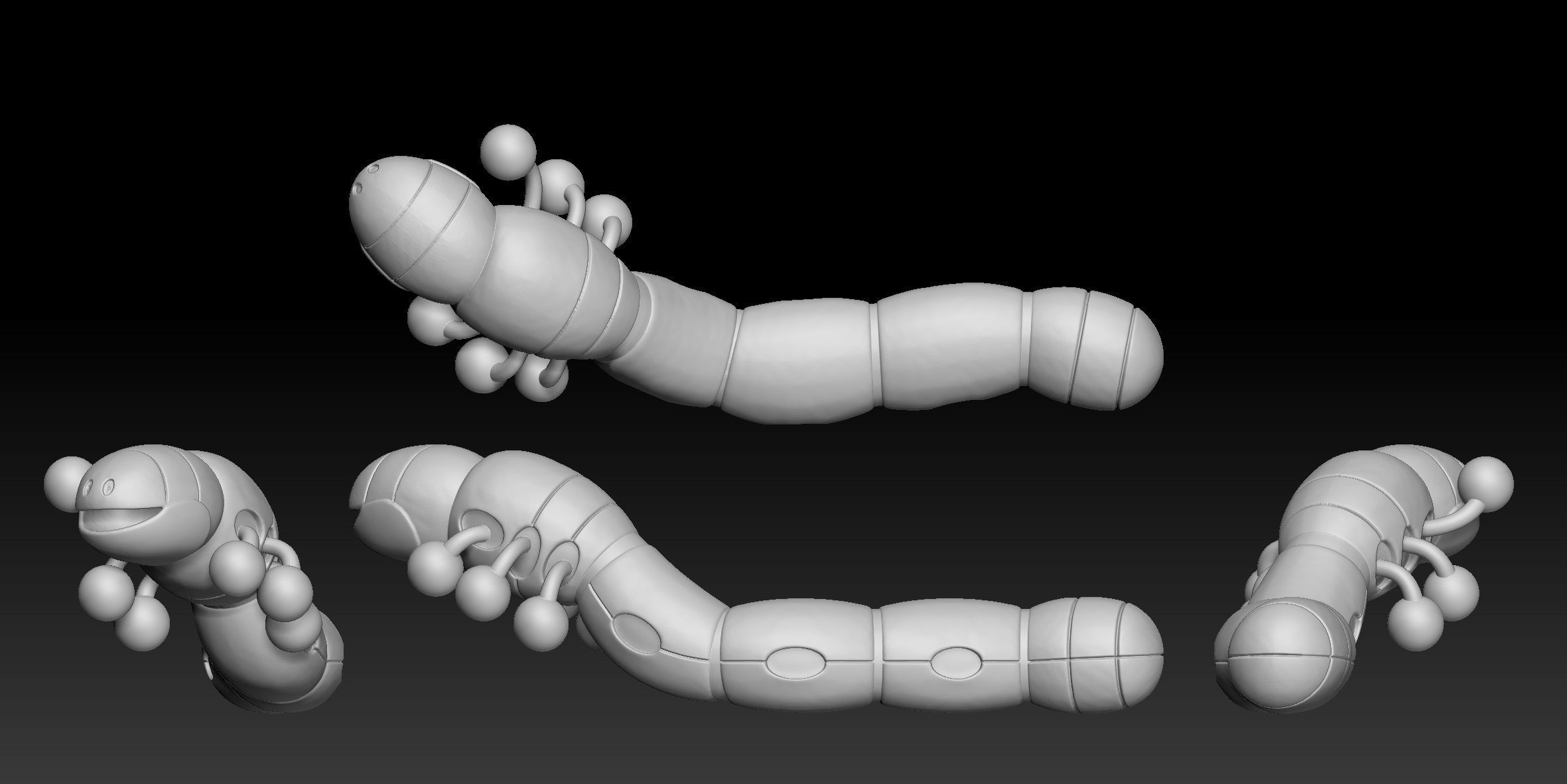 Pokemon Orthworm 3D print model_2