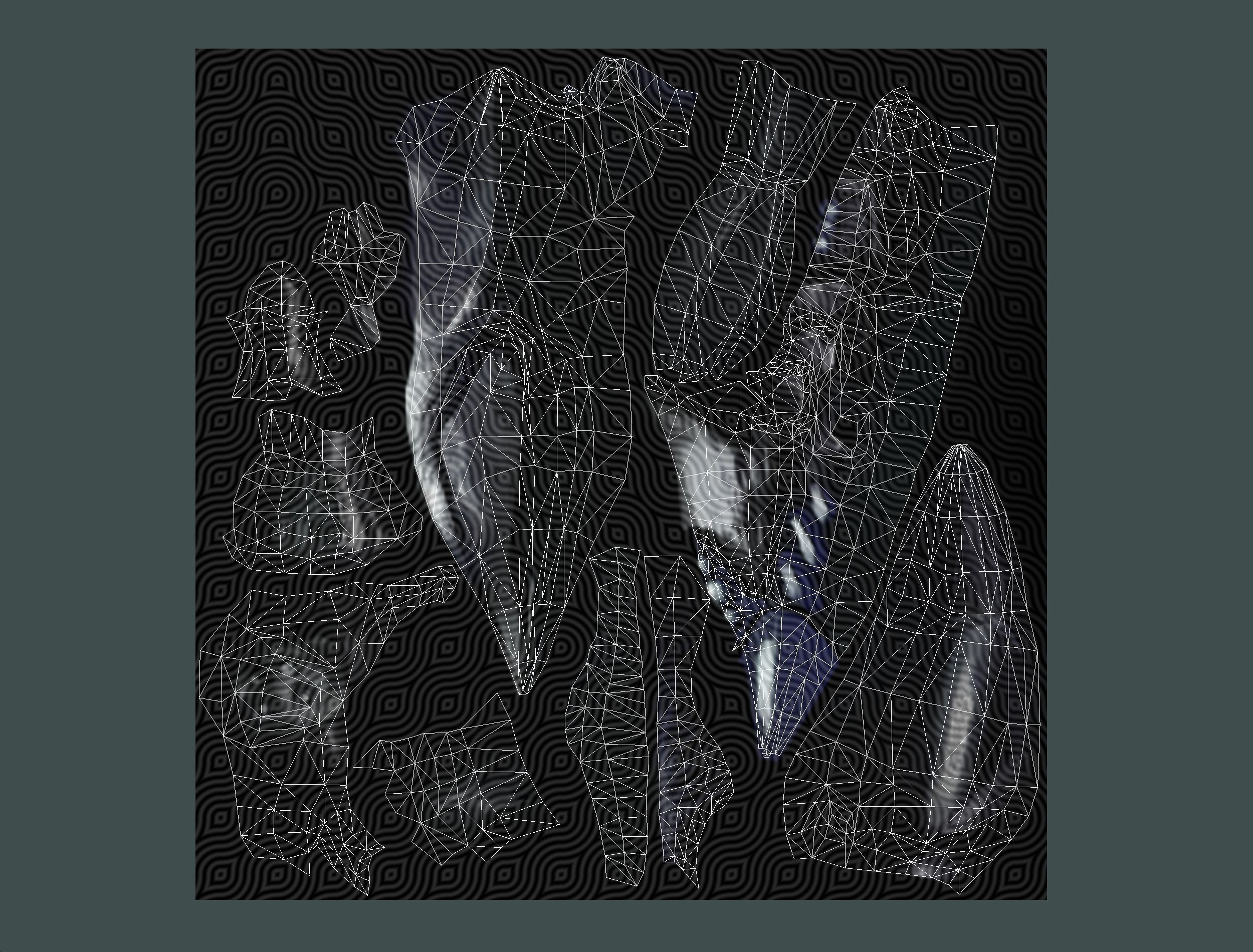 Blue alien UFO mutant scorpion Low-poly 3D model_23