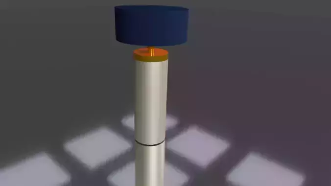 A LAMP MODEL orange